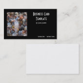 Pierre de guérison Carte de visite en cristal blan (Devant / Derrière)