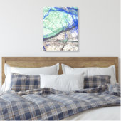 Pierre de Malachite azurite sur toile enveloppée (Insitu(Chambre))