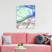 Pierre de Malachite azurite sur toile enveloppée (Insitu(Salon))