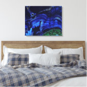Pierre de Malachite azurite sur toile enveloppée (Insitu(Chambre))
