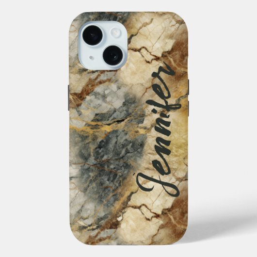 Pierre de marbre 15 iPhone / coque ipad (Verso)