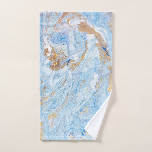 Pierre de marbre bleu cool (Serviette à main)