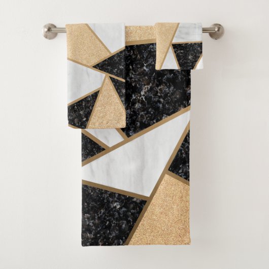 Pierre de marbre cool géométrique (En situation)