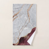 Pierre de marbre de Bourgogne gris clair doré (Serviette à main)