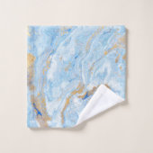 Pierre de marbre dorée bleue Cool (Gant de toilette)