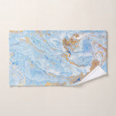 Pierre de marbre dorée bleue Cool (Serviette à main)
