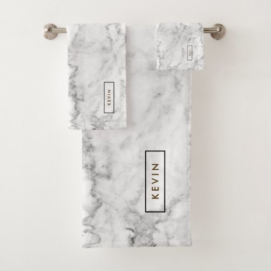 Pierre de marbre gris et blanc Faux (En situation)