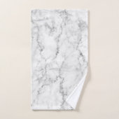 Pierre de marbre gris et blanc Faux (Serviette à main)