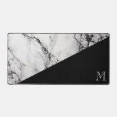 Pierre de marbre Texture Noir et Blanc (Recto)