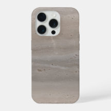 Pierre de travertin polie champignon taupe Minimal