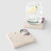 Pierre Dessous-de-verre en pierre. (Côté)