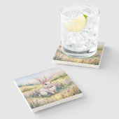 Pierre Dessous-de-verre en pierre. (Côté)