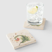 Pierre Dessous-de-verre en pierre. (Côté)