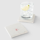 Pierre Dessous-de-verre en pierre. (Côté)