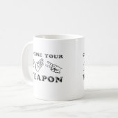 Pierre Feuille Ciseaux Choisissez Votre Arme Mug (Devant gauche)
