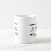 Pierre Feuille Ciseaux Choisissez Votre Arme Mug (Centre)