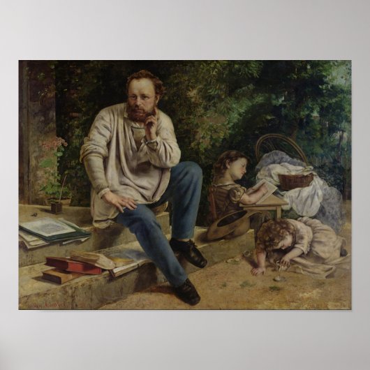 Pierre Joseph Proudhon en zijn kinderen Poster (Voorkant)