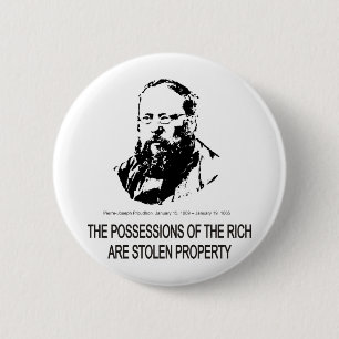 Pierre-Joseph Proudhon Ronde Button 5,7 Cm