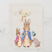 Pierre le lapin 1er anniversaire Merci (Devant / Derrière)