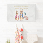 Pierre le lapin 1er bannière anniversaire (En situation)