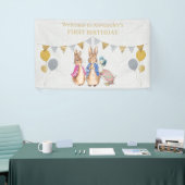 Pierre le lapin 1er bannière anniversaire (Salon professionnel)