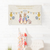 Pierre le lapin 1er bannière anniversaire (En situation)