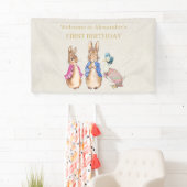 Pierre le lapin 1er bannière anniversaire (En situation)