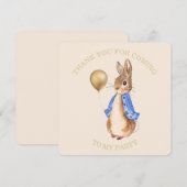 Pierre le Lapin Merci d'être venu à ma fête (Devant / Derrière)