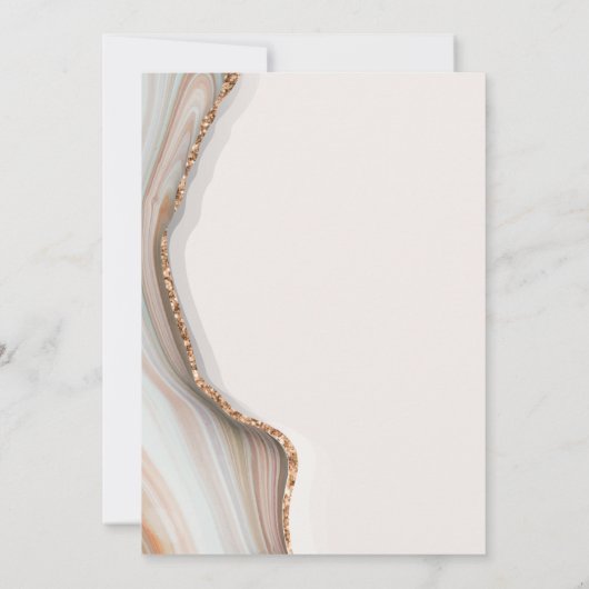 Pierre Marbre Agate Lingerie Douche Invitation (Dos)