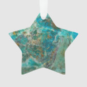 Pierre minérale Chrysocolla bleue (devant)