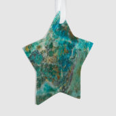 Pierre minérale Chrysocolla bleue (devant)