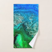 Pierre minérale Turquoise Vert Agate (Serviette à main)