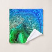 Pierre minérale Turquoise Vert Agate (Gant de toilette)