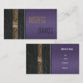 Pierre noire violet carte de visite (Devant / Derrière)