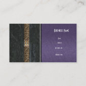 Pierre noire violet carte de visite (Dos)