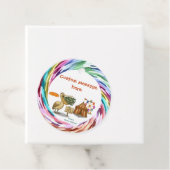 Pierre pelican's brilliant beak bedankjes labels (In situ)