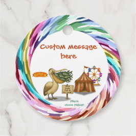 Pierre pelican's brilliant beak bedankjes labels