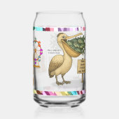 Pierre pelican's brilliant beak blikvorm glas (Achterkant)