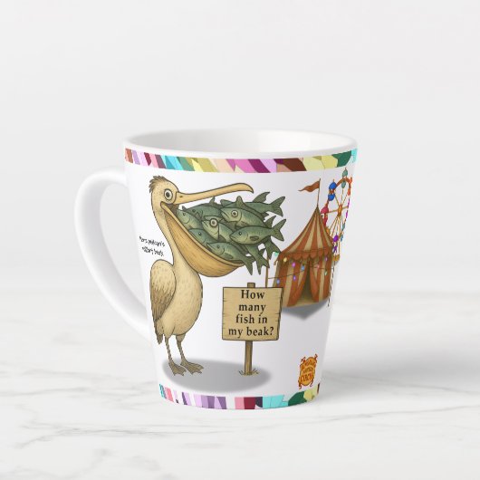 Pierre pelican's brilliant beak latte mok (Linkerhoek)