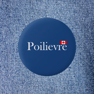 Pierre Poilievre Officiële Canadese vlag Ronde Button 5,7 Cm