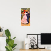 Pierre Renoir - Dance in Bougival Poster (Thuiskantoor)