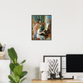 Pierre Renoir - Jonge meisjes in Piano Poster (Thuiskantoor)