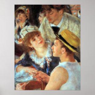 Pierre Renoir - Lunch over details van de bootpart Poster