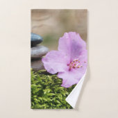 Pierre zen Lotus Fleur Paysage (Serviette à main)