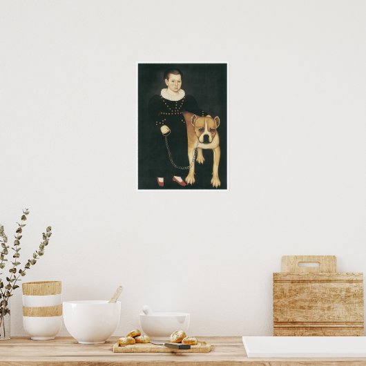 Pierrepont Edward Lacey en Zijne hond, Pistool, 18 Poster (Keuken)