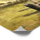 Pierres anciennes, Irlande, Aquarelle, poster (Coin)