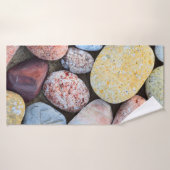 Pierres Brown jaunes et grises (Serviette de bain)