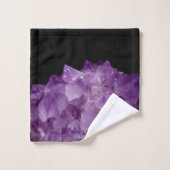 Pierres brutes d'Améthyste (Gant de toilette)