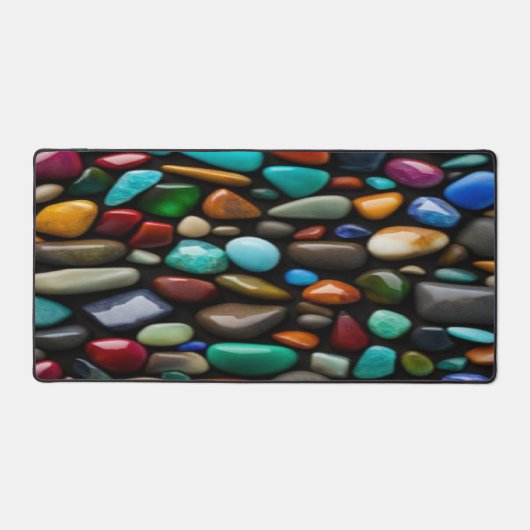 Pierres Colorées - Tapis de Bureau (Recto)