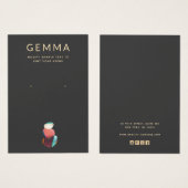 Pierres d'aquarelle artistique portant la carte d' (Devant & derrière)